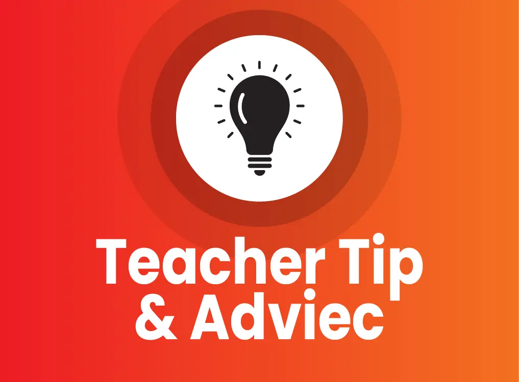Teachers Tips & Advice Banner